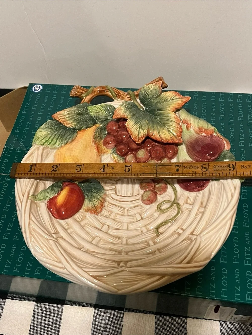 NWT FITZ & FLOYD COUNTRY GOURMET CANAPÉ PLATE.
